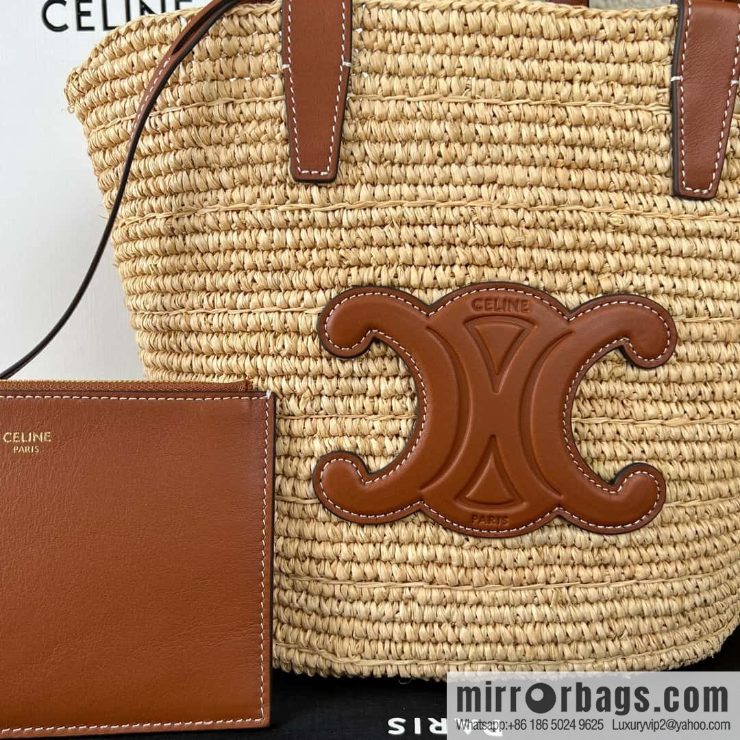 CELINE TEEN Plant material Wagyu leather (fabric) Soft classic basket bag 115802