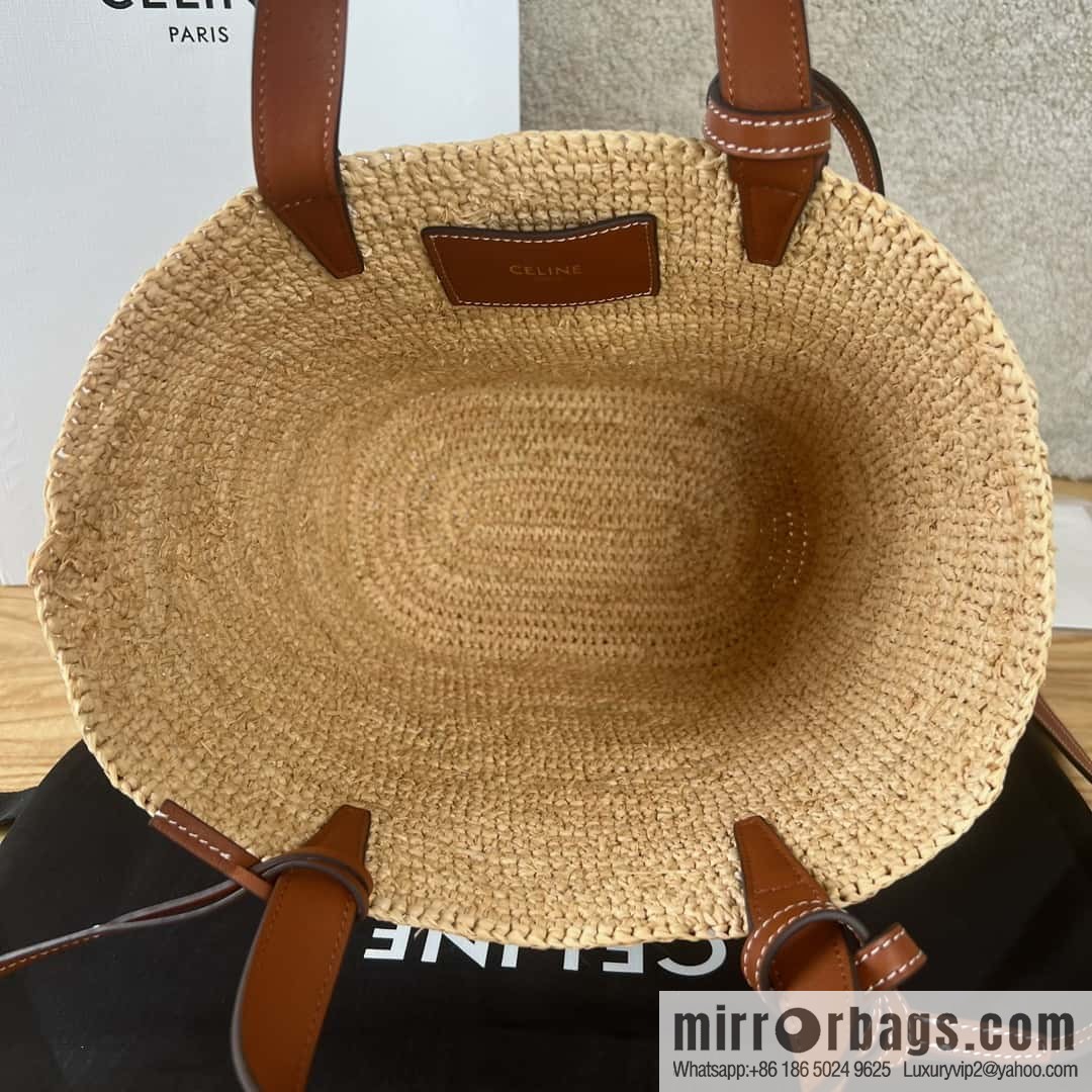 CELINE TEEN Plant material Wagyu leather (fabric) Soft classic basket bag 115802