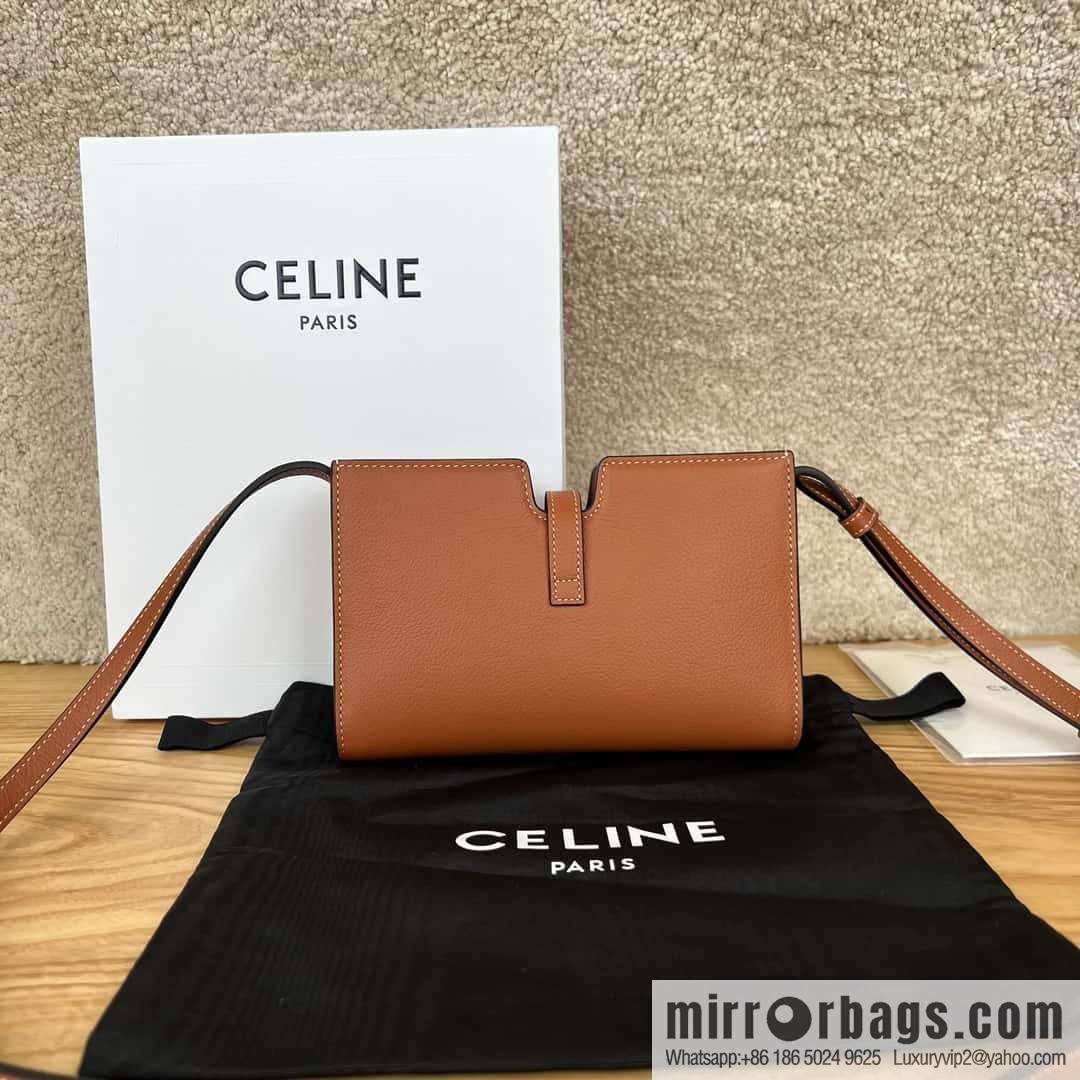 CELINE's new Mini16 small satchel 100443 brown