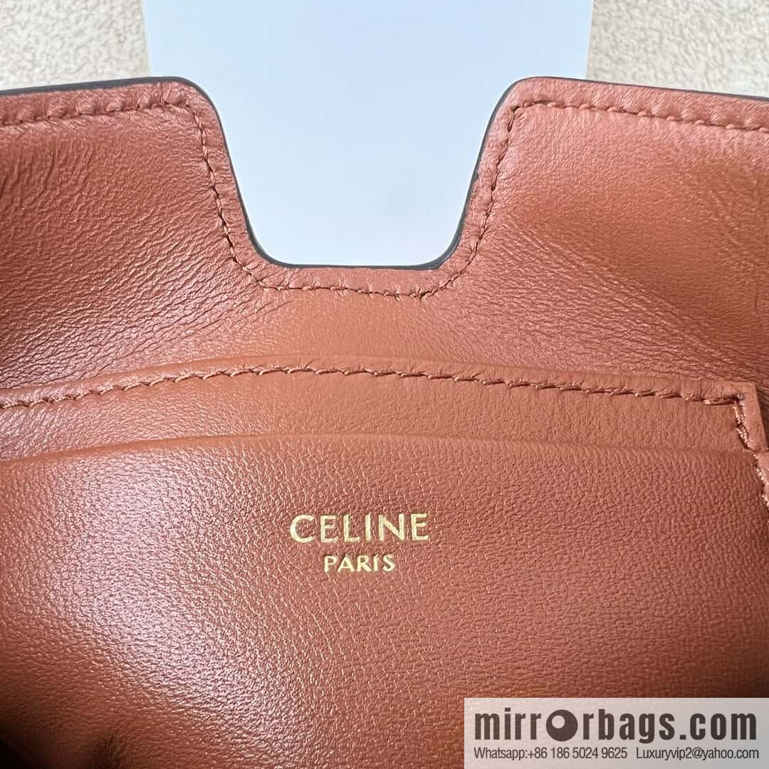 CELINE's new Mini16 small satchel 100443 brown