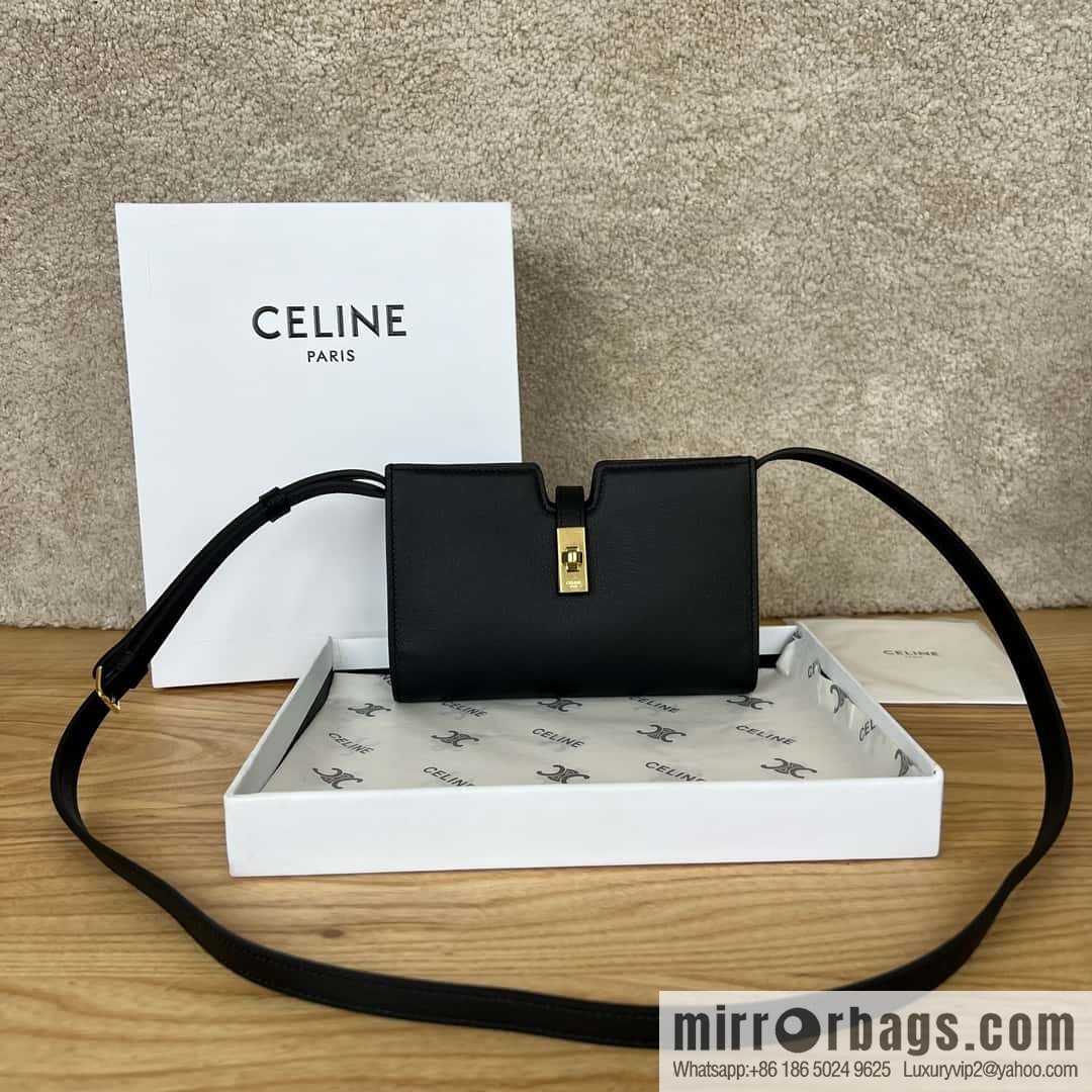 CELINE new Mini16 small satchel 100443 black