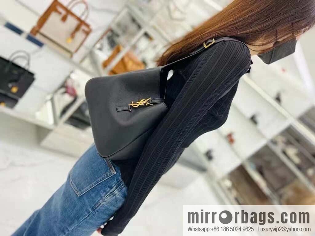 YSL 🆕 autumn and winter new Hobo armpit bag 713938 black