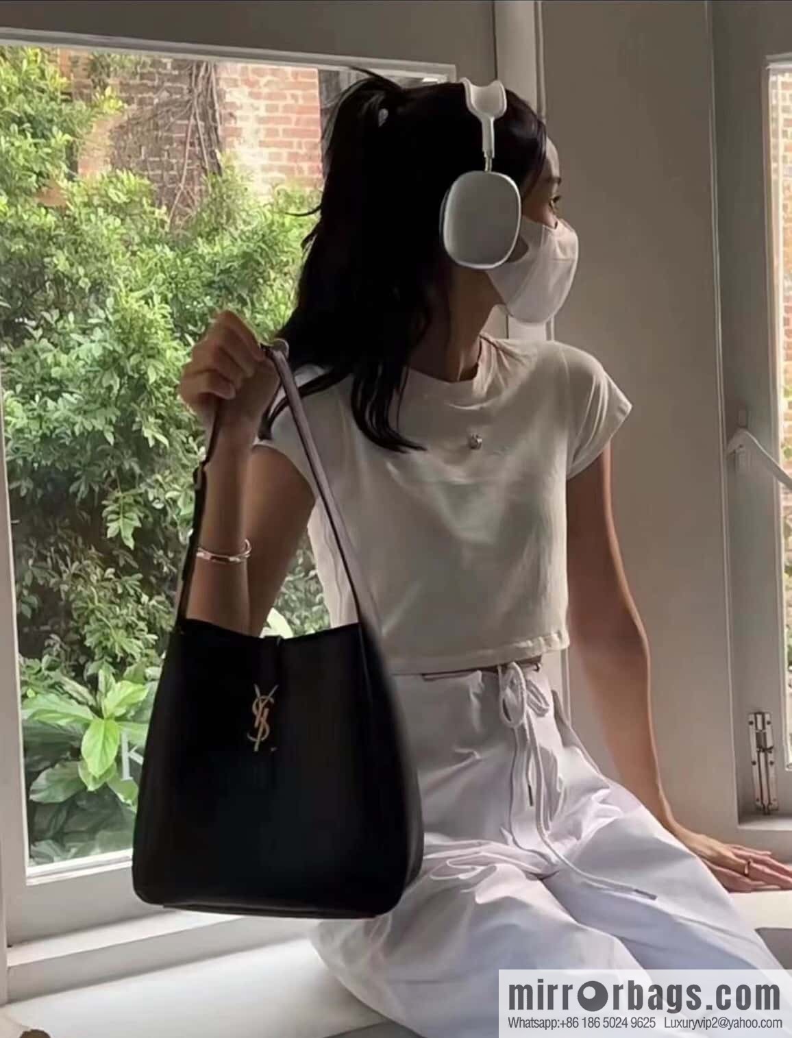 YSL 🆕 autumn and winter new Hobo armpit bag 713938 black
