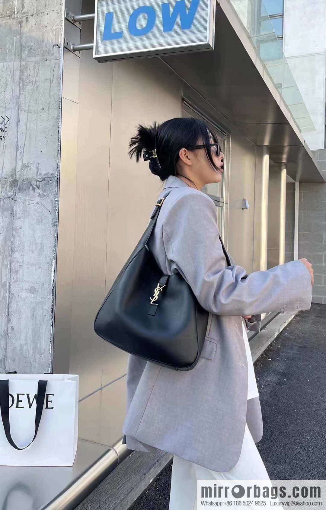 YSL 🆕 autumn and winter new Hobo armpit bag 713938 black