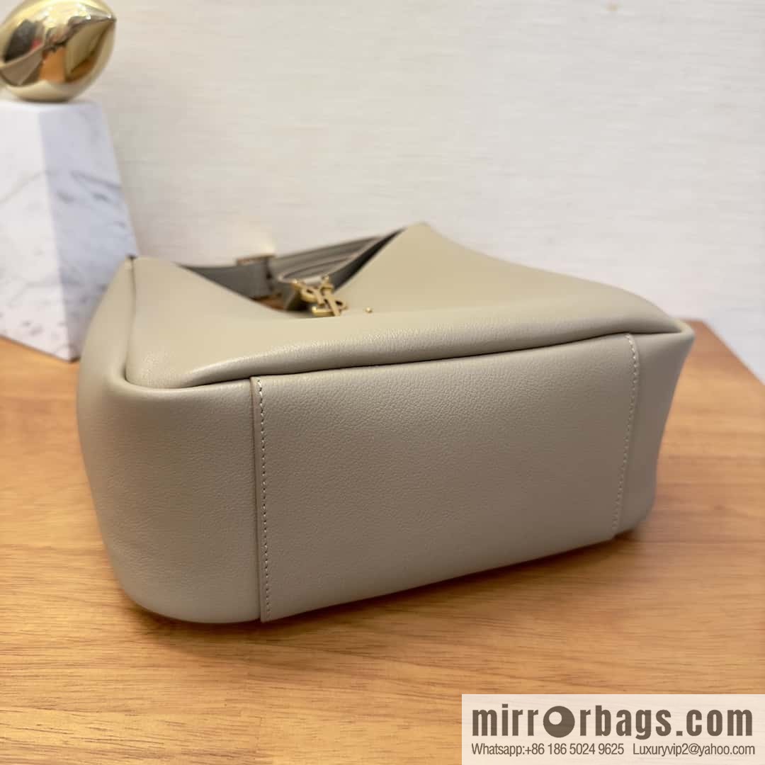 YSL 🆕 autumn and winter new Hobo armpit bag 713938 apricot