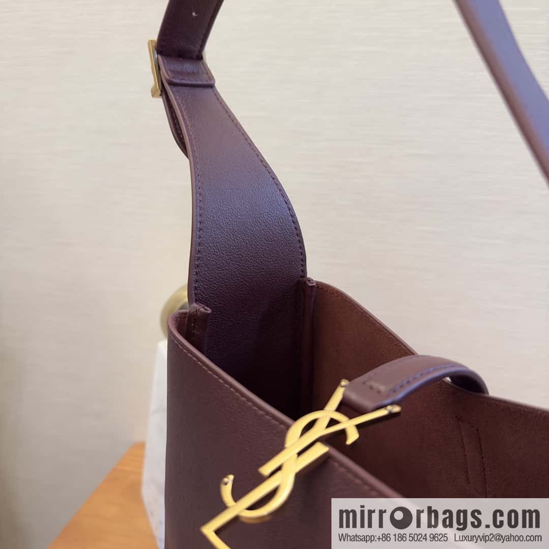 YSL 🆕 autumn and winter new Hobo armpit bag 713938 burgundy
