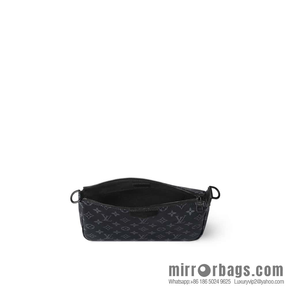 [Boutique‑grade] M11741 black flower, men's bag mahjong bag series POCHETTE ACCESSOIRE mahjong bag
