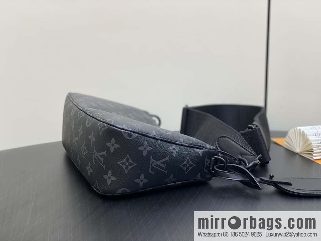 [Boutique‑grade] M11741 black flower, men's bag mahjong bag series POCHETTE ACCESSOIRE mahjong bag
