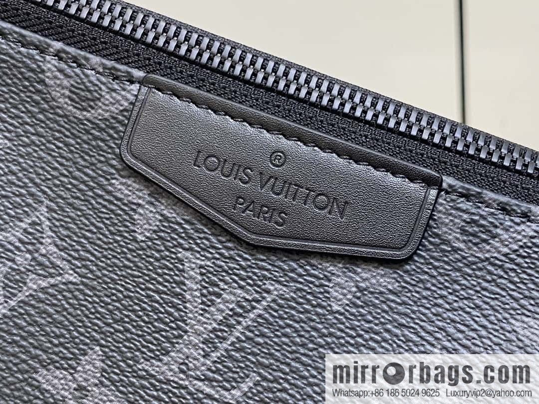 [Boutique‑grade] M11741 black flower, men's bag mahjong bag series POCHETTE ACCESSOIRE mahjong bag