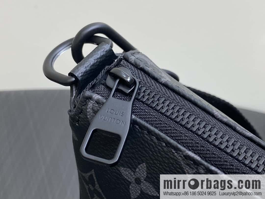 [Boutique‑grade] M11741 black flower, men's bag mahjong bag series POCHETTE ACCESSOIRE mahjong bag