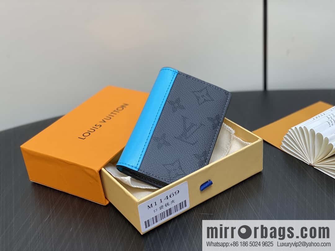 [Boutique‑grade] M11469 blue card holder wallet series, new in the season, pocket wallet