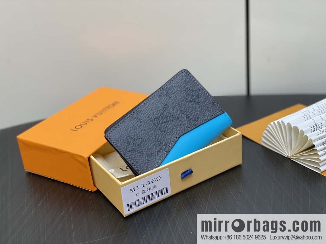 [Boutique‑grade] M11469 blue card holder wallet series, new in the season, pocket wallet
