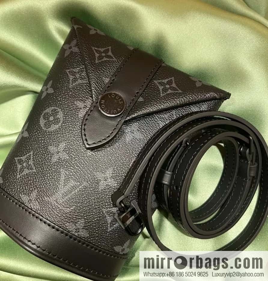 [Boutique‑grade] M11613 black flower, men's bag French fry bag series ENVELOPE POUCH French fry bag