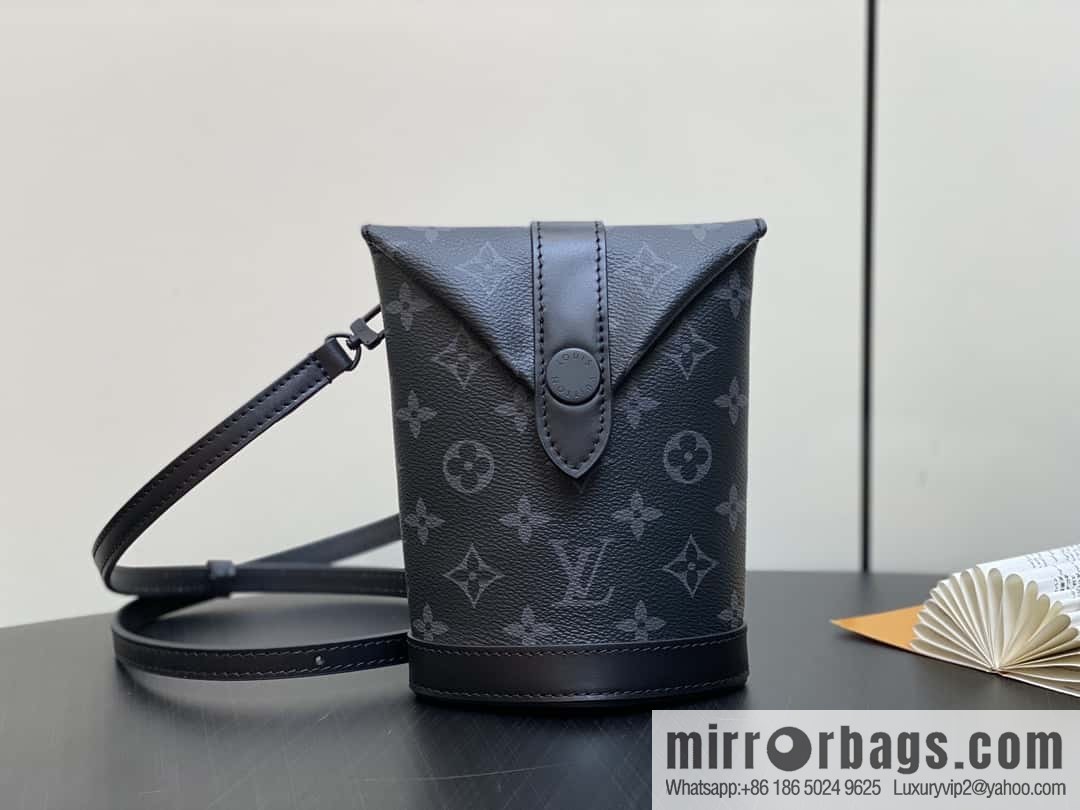 [Boutique‑grade] M11613 black flower, men's bag French fry bag series ENVELOPE POUCH French fry bag