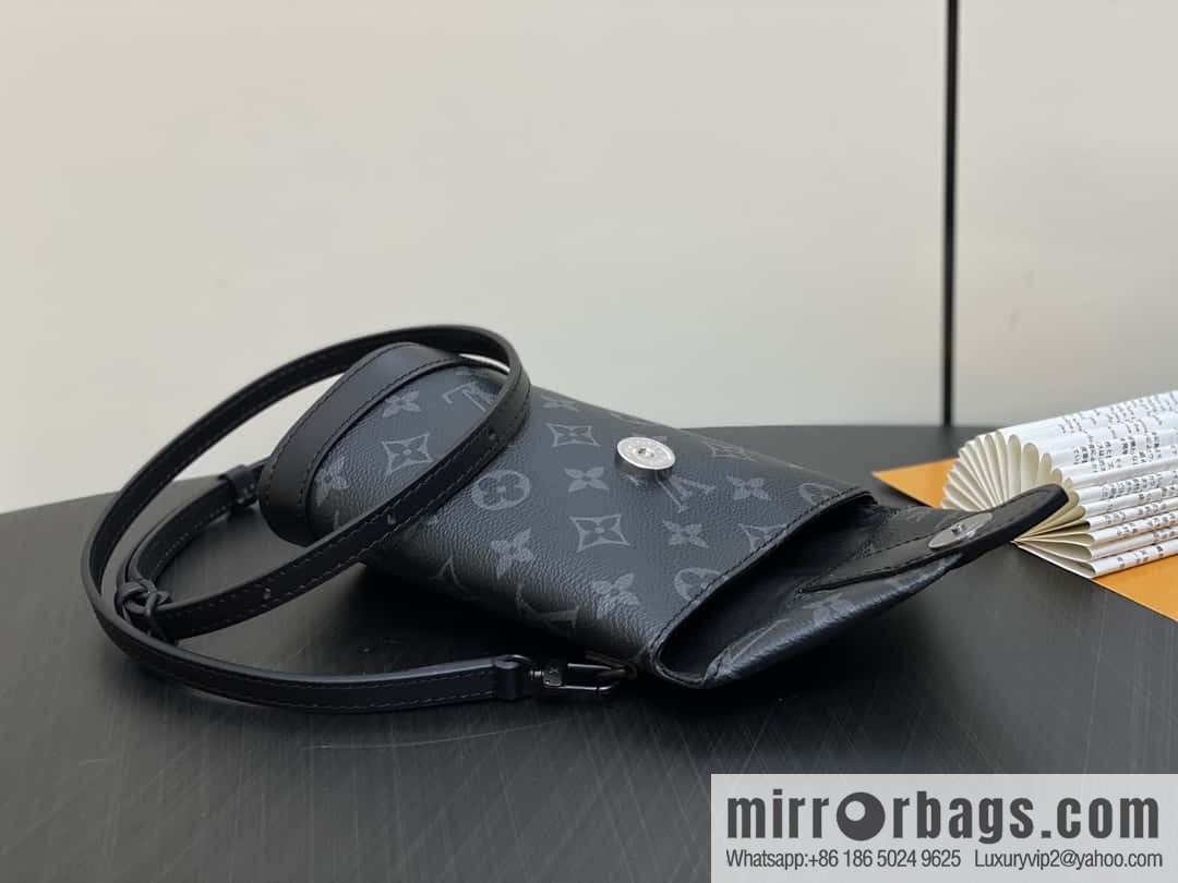 [Boutique‑grade] M11613 black flower, men's bag French fry bag series ENVELOPE POUCH French fry bag