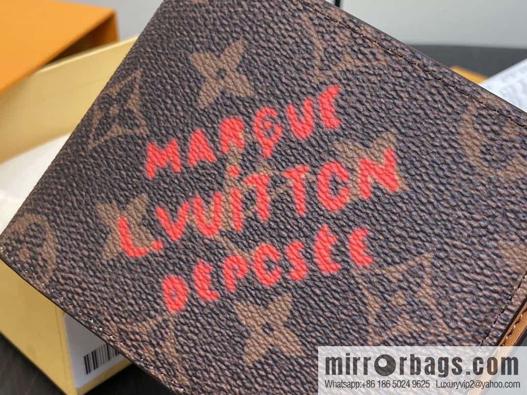 [Premium‑quality] M11716 monogram printed short suit wallet series, the new MULTIPLE wallet of the season