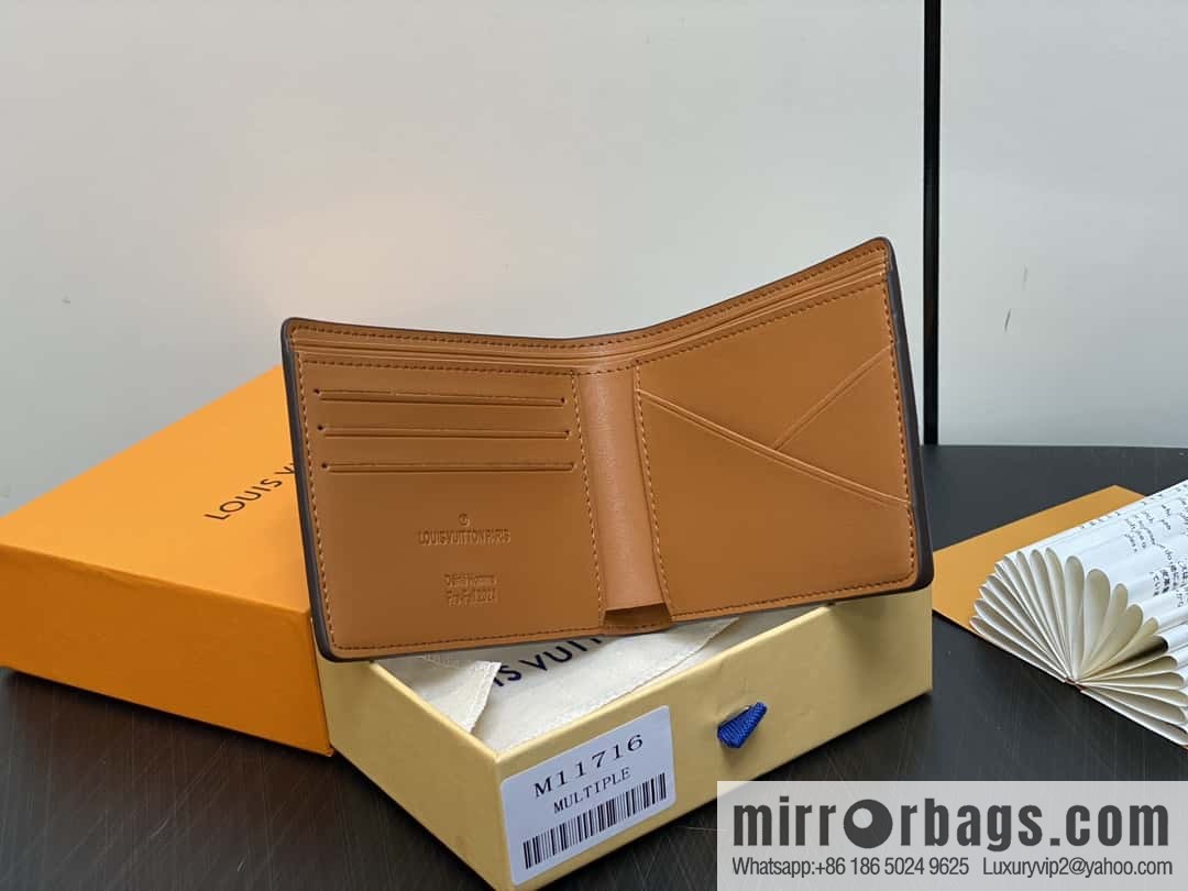 [Premium‑quality] M11716 monogram printed short suit wallet series, the new MULTIPLE wallet of the season