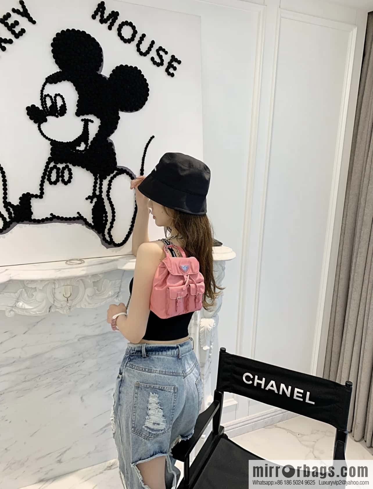 PRADA 🎉 mini backpack 🎉 1BH029 pink
