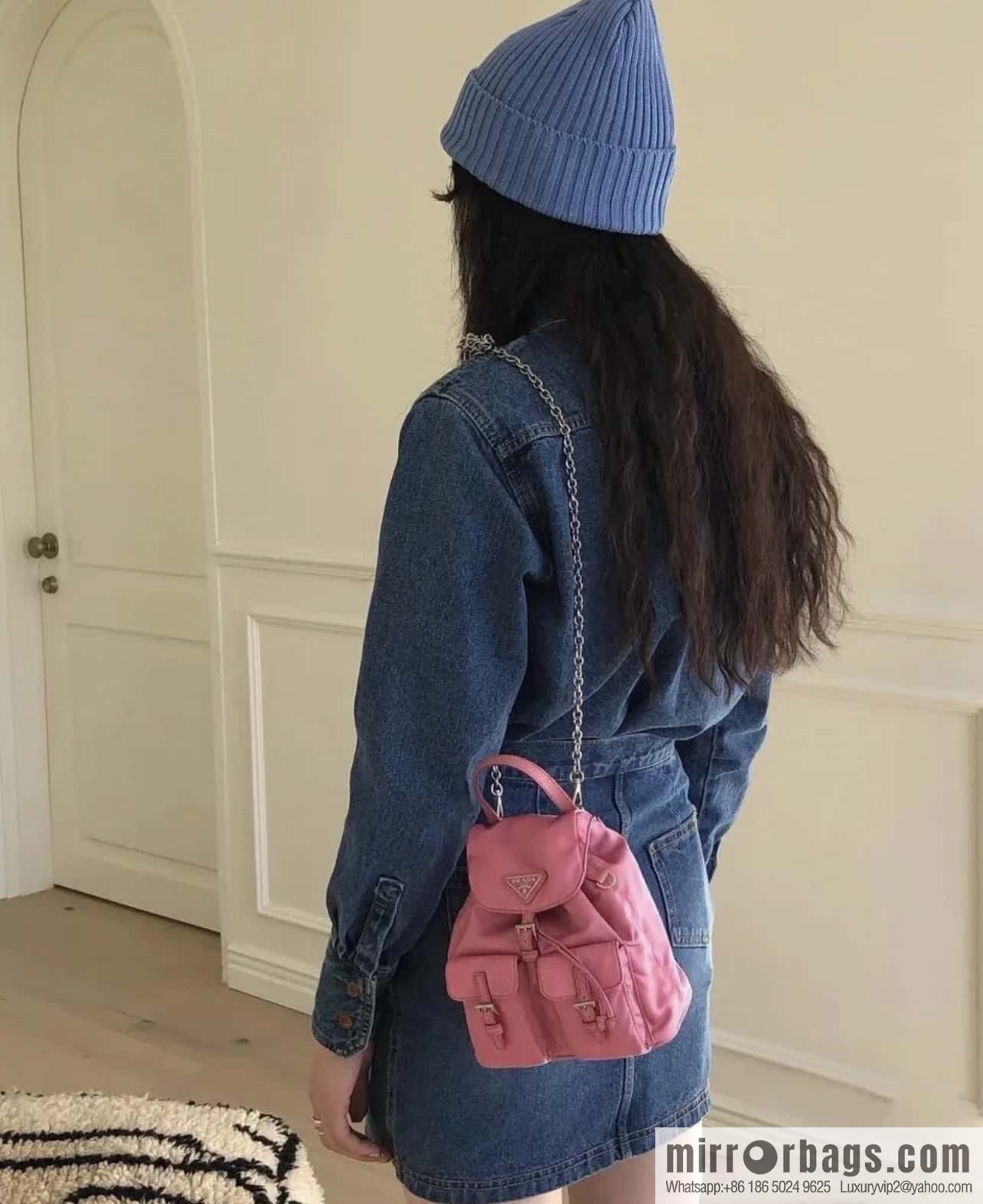 PRADA 🎉 mini backpack 🎉 1BH029 pink
