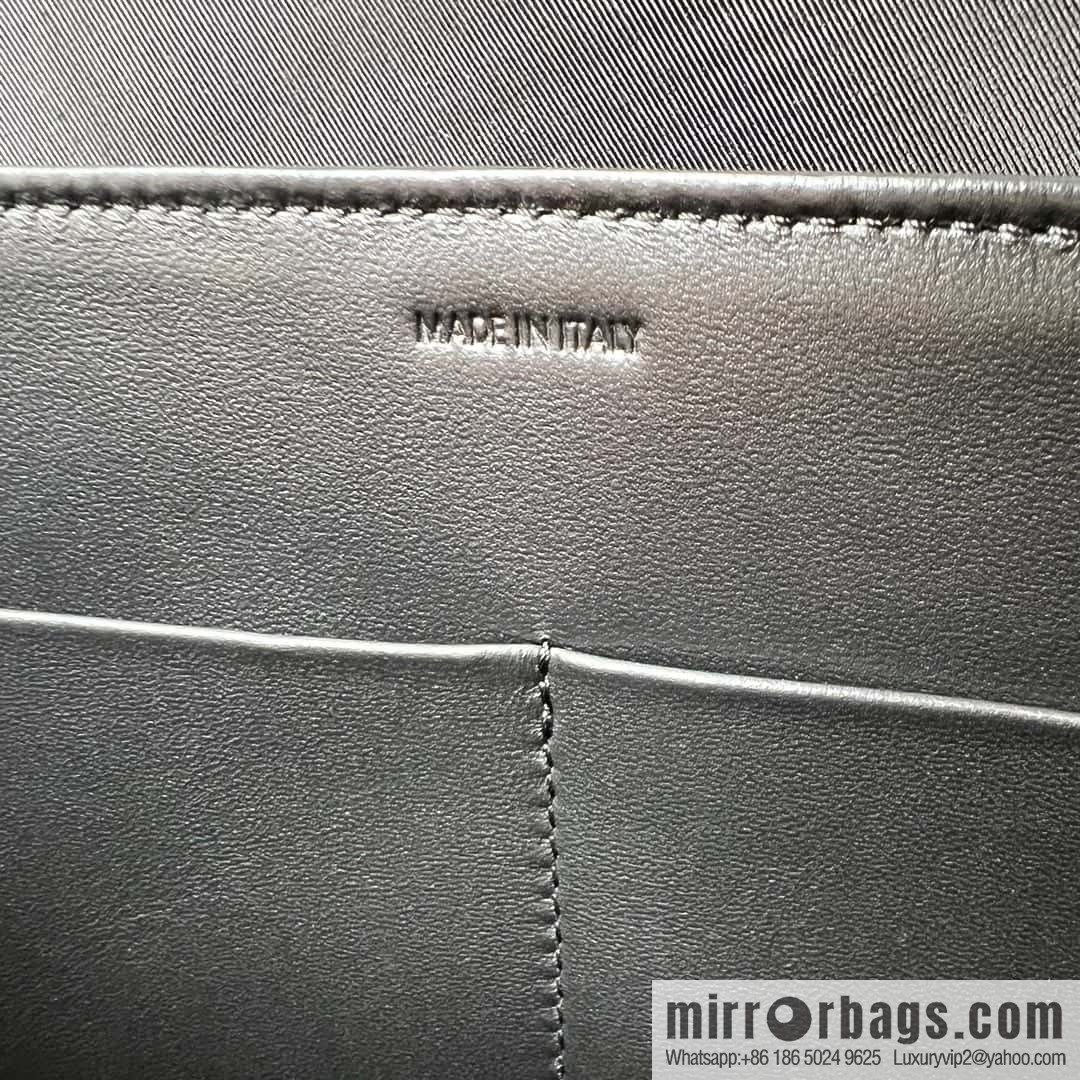 CELINE NINO Medium soft leather (fabric) handbag 117523 black