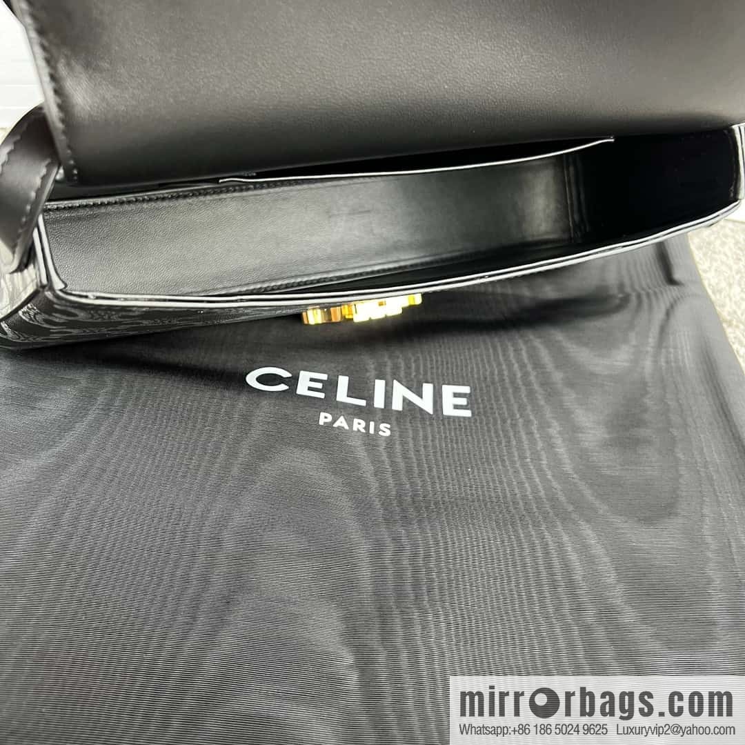 CELINE LOLA Medium two-color logo printed handbag 115532