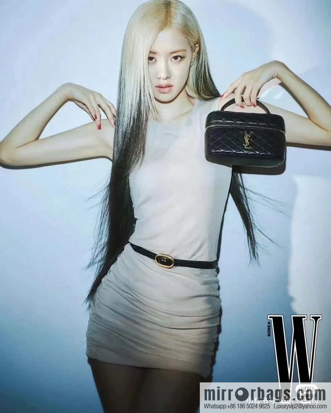 YSL ππππ¬ π©ππ‘ππ§π¬ mini sheepskin clutch bag 766731