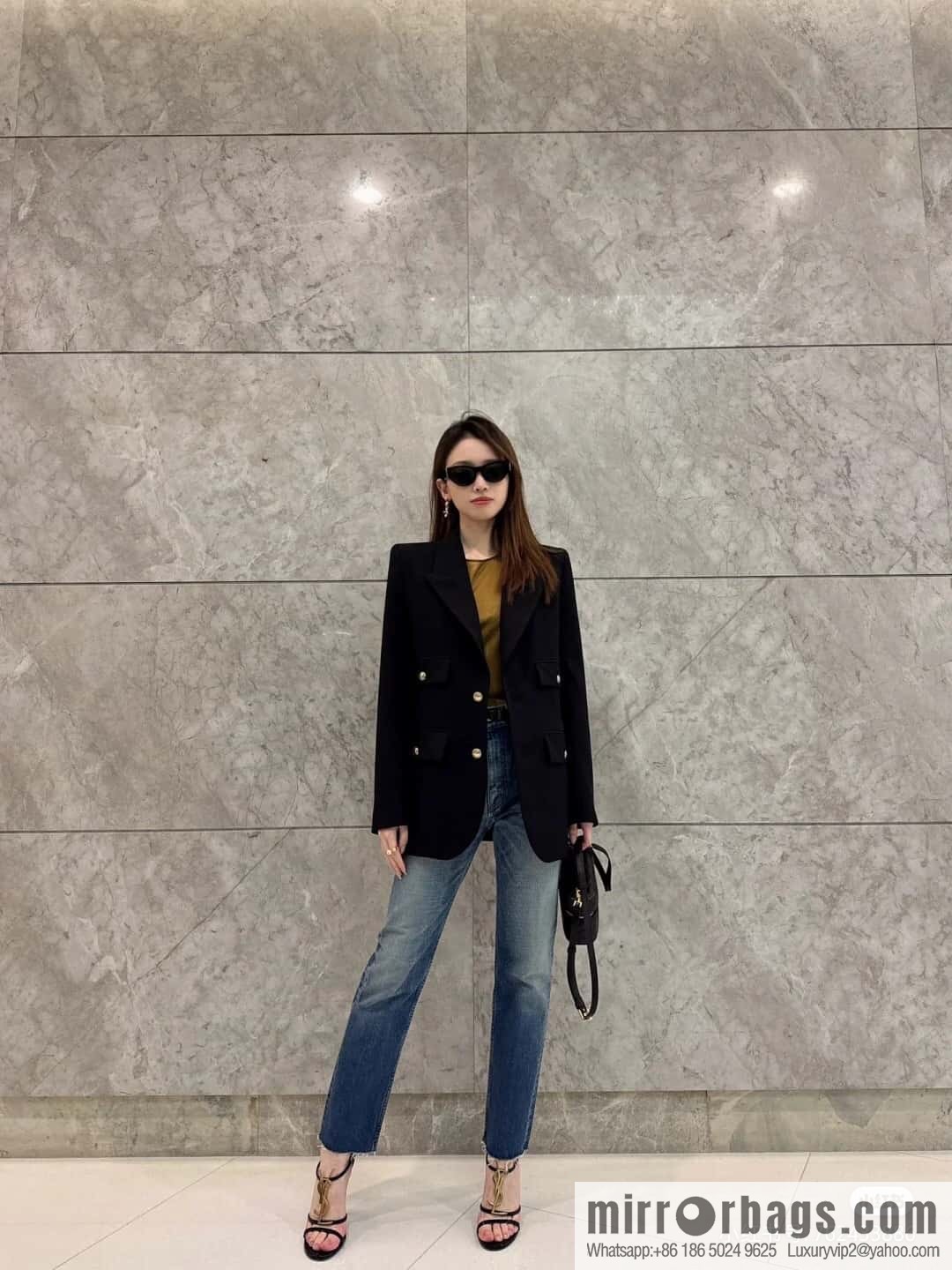 YSL ππππ¬ π©ππ‘ππ§π¬ mini sheepskin clutch bag 766731