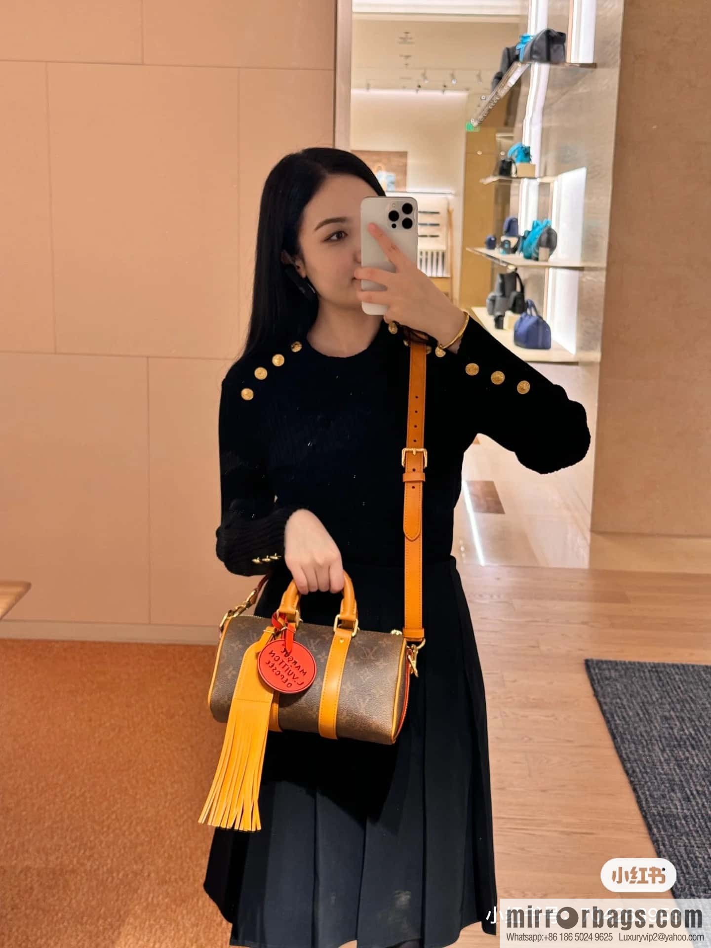 [Premium‑quality] M11542 monogram men's bag pillow bag speedy series KEEPALL BANDOULIZRE 25 handbag