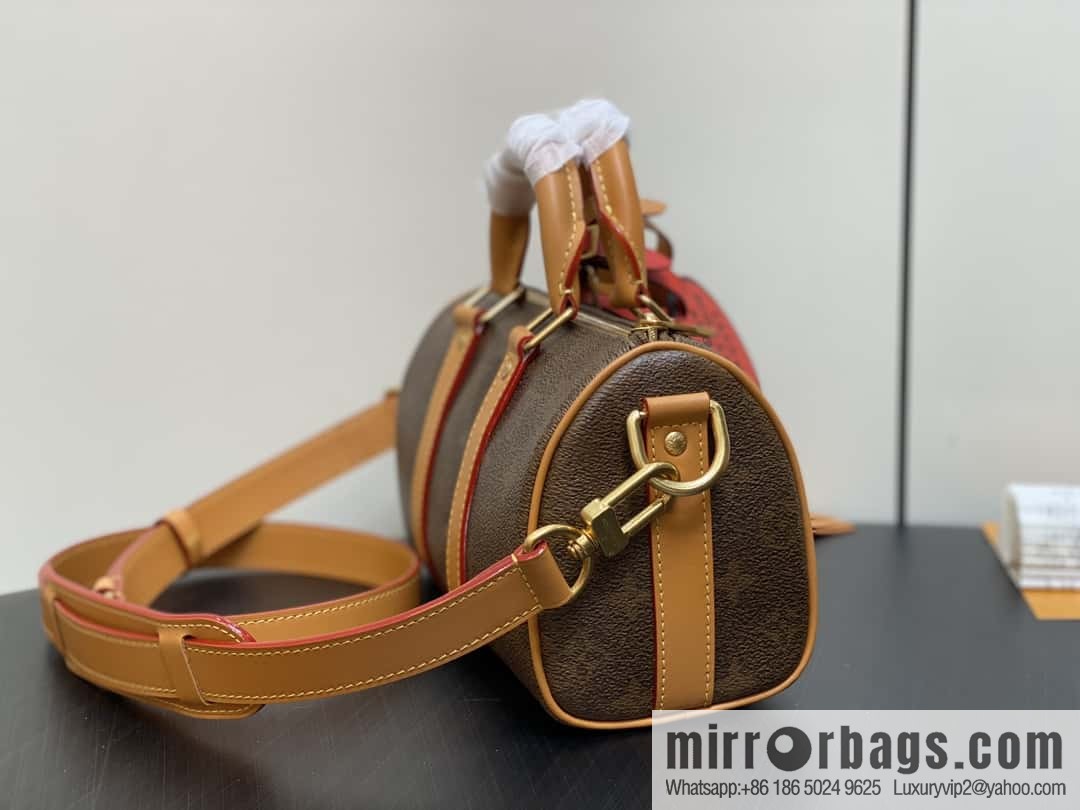 [Premium‑quality] M11542 monogram men's bag pillow bag speedy series KEEPALL BANDOULIZRE 25 handbag