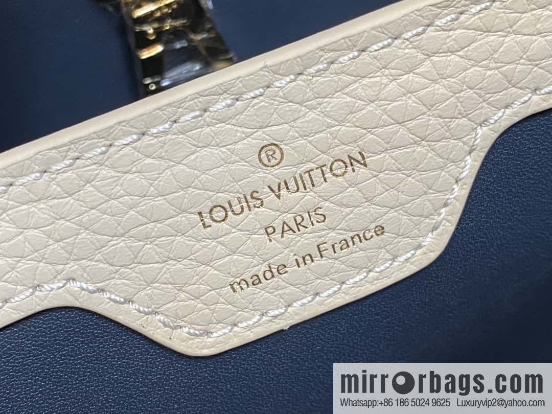 [Boutique‑grade] M25211 (chain strap) M24863 full leather cap that English series Capucines small handbag