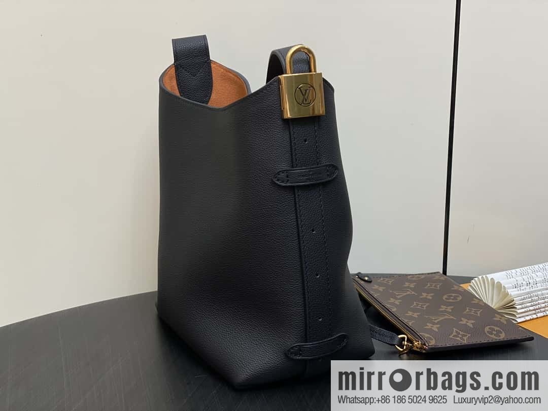 [Boutique‑grade] M25352 black M25353 beige M24354 brown LOW KEY HOBO small handbag