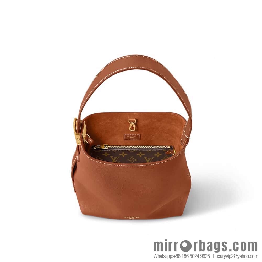 [Boutique‑grade] M25352 black M25353 beige M24354 brown LOW KEY HOBO small handbag