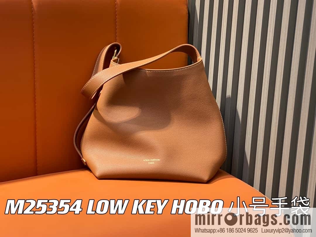 [Boutique‑grade] M25352 black M25353 beige M24354 brown LOW KEY HOBO small handbag