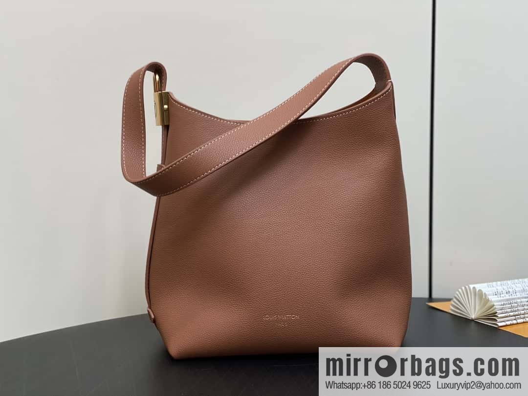 [Boutique‑grade] M25352 black M25353 beige M24354 brown LOW KEY HOBO small handbag