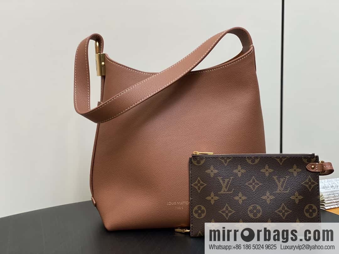[Boutique‑grade] M25352 black M25353 beige M24354 brown LOW KEY HOBO small handbag