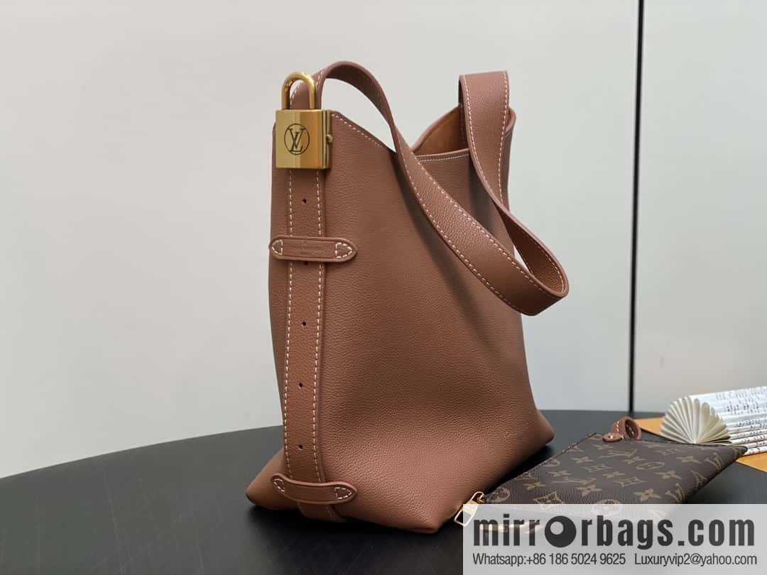 [Boutique‑grade] M25352 black M25353 beige M24354 brown LOW KEY HOBO small handbag
