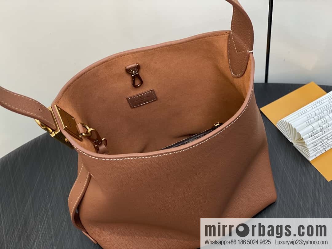 [Boutique‑grade] M25352 black M25353 beige M24354 brown LOW KEY HOBO small handbag