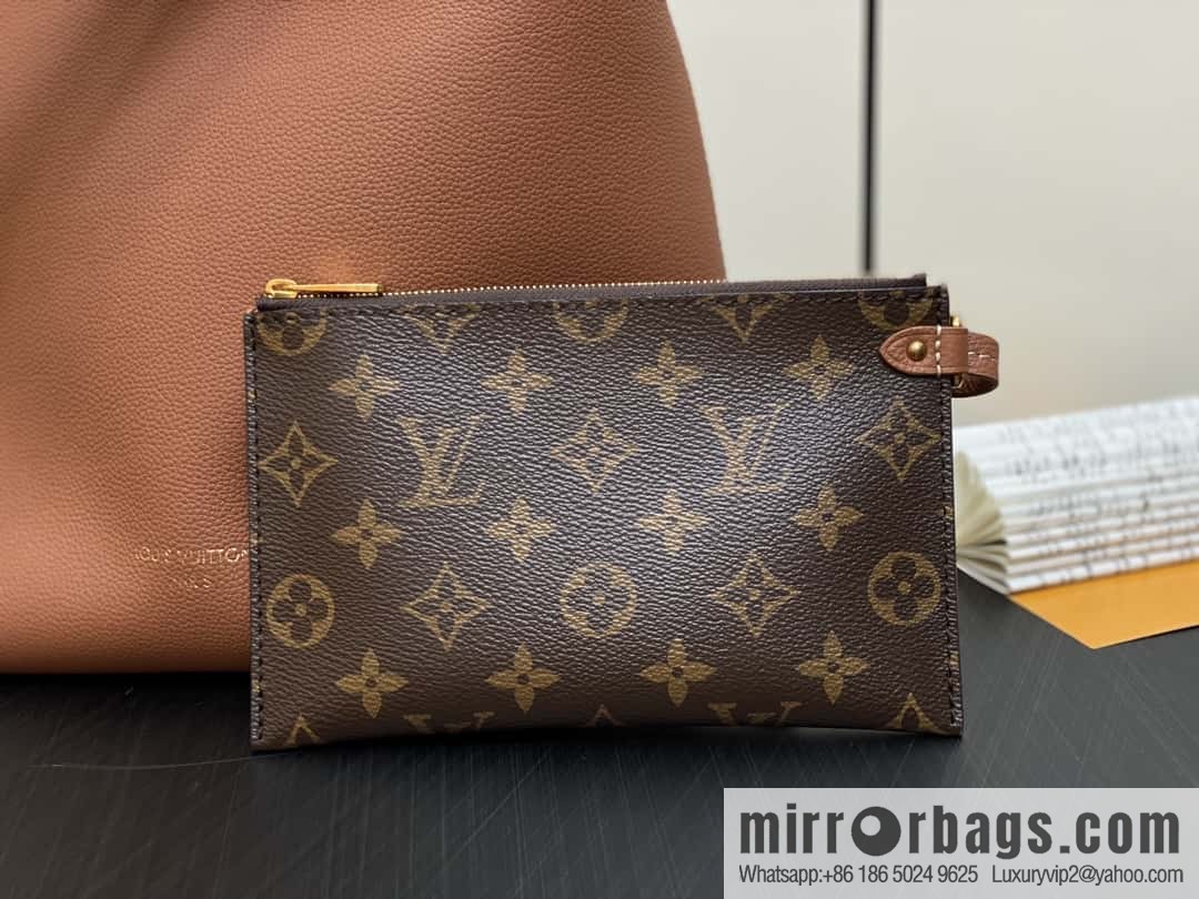 [Boutique‑grade] M25352 black M25353 beige M24354 brown LOW KEY HOBO small handbag