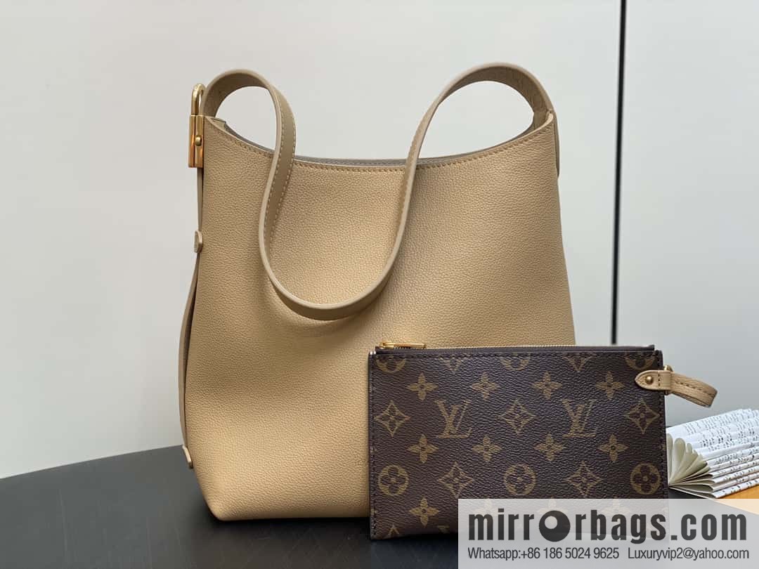 [Boutique‑grade] M25352 black M25353 beige M24354 brown LOW KEY HOBO small handbag