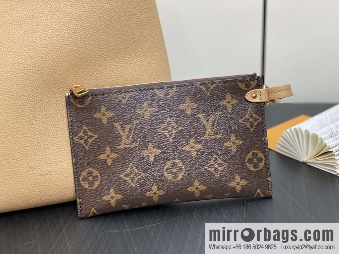 [Boutique‑grade] M25352 black M25353 beige M24354 brown LOW KEY HOBO small handbag
