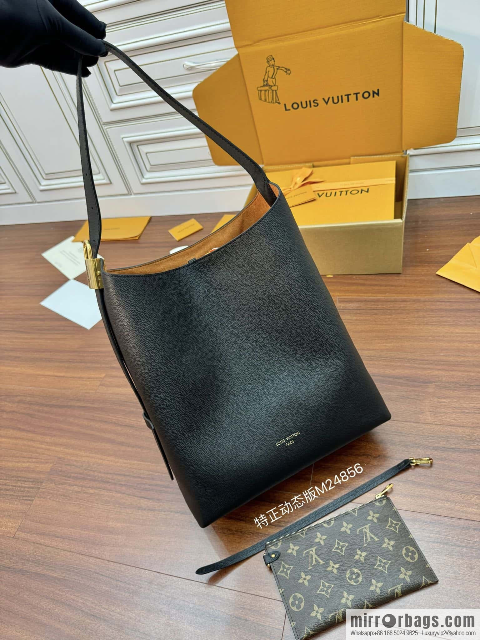 LV M24856 LOW KEY HOBO medium handbag