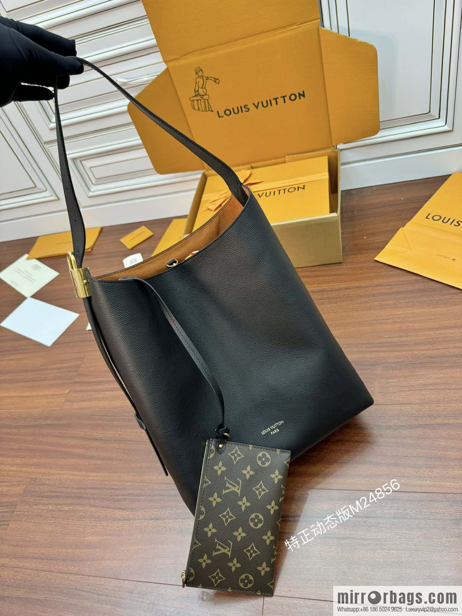 LV M24856 LOW KEY HOBO medium handbag
