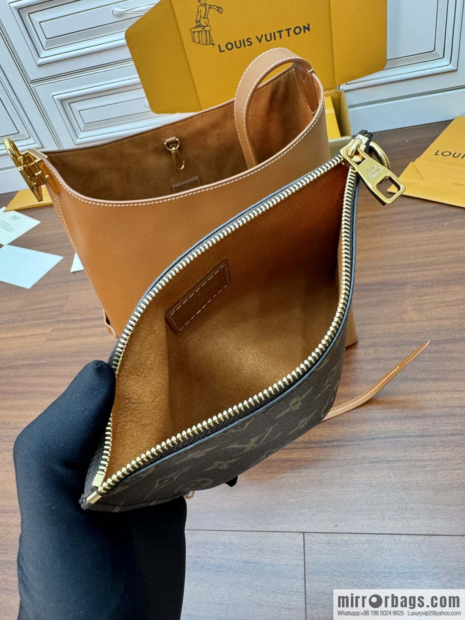 LV M24974 LOW KEY HOBO medium handbag