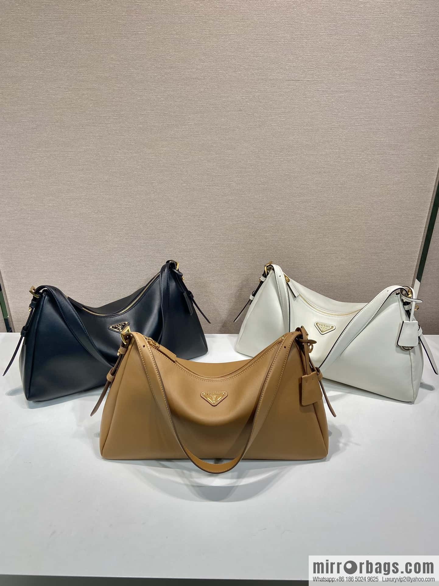 PRADA 🎉 new Aimee armpit bag 🎉 1BC228 🎉 brown