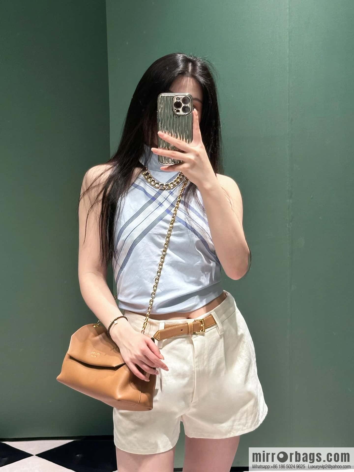 PRADA 🎉 new small 🎉 1BD371 women 🎉 brown