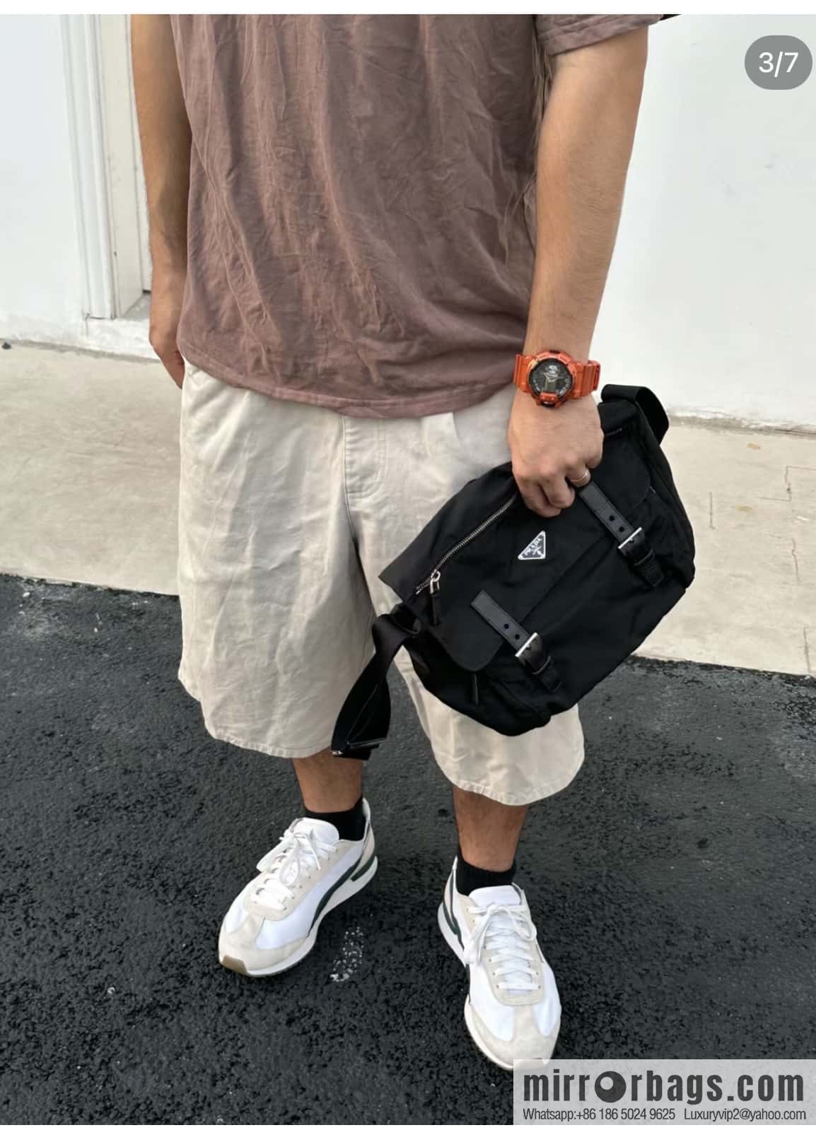 PRADA 🎉 upgraded messenger bag 🎉 BD671B😘