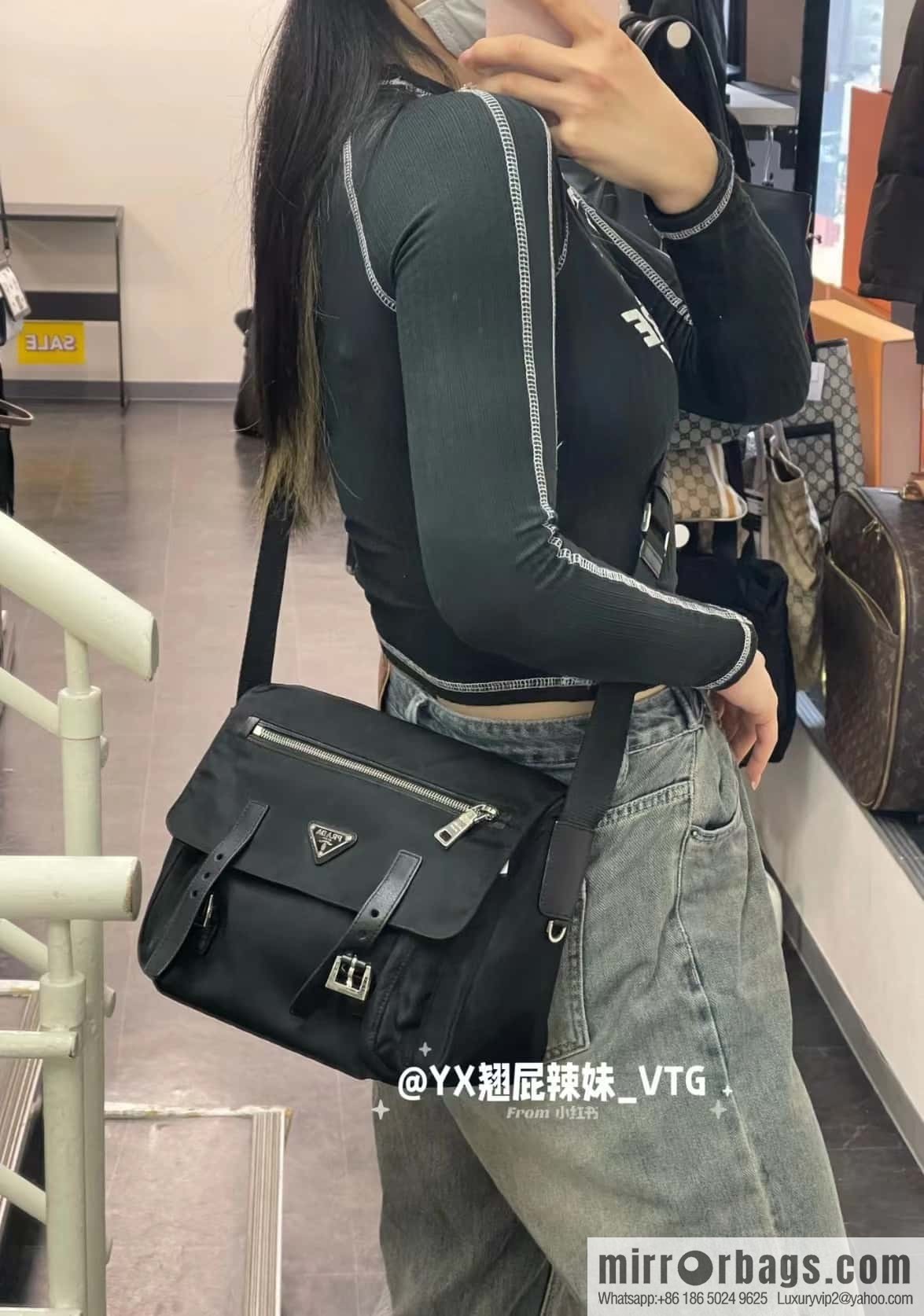 PRADA 🎉 upgraded messenger bag 🎉 BD671B😘