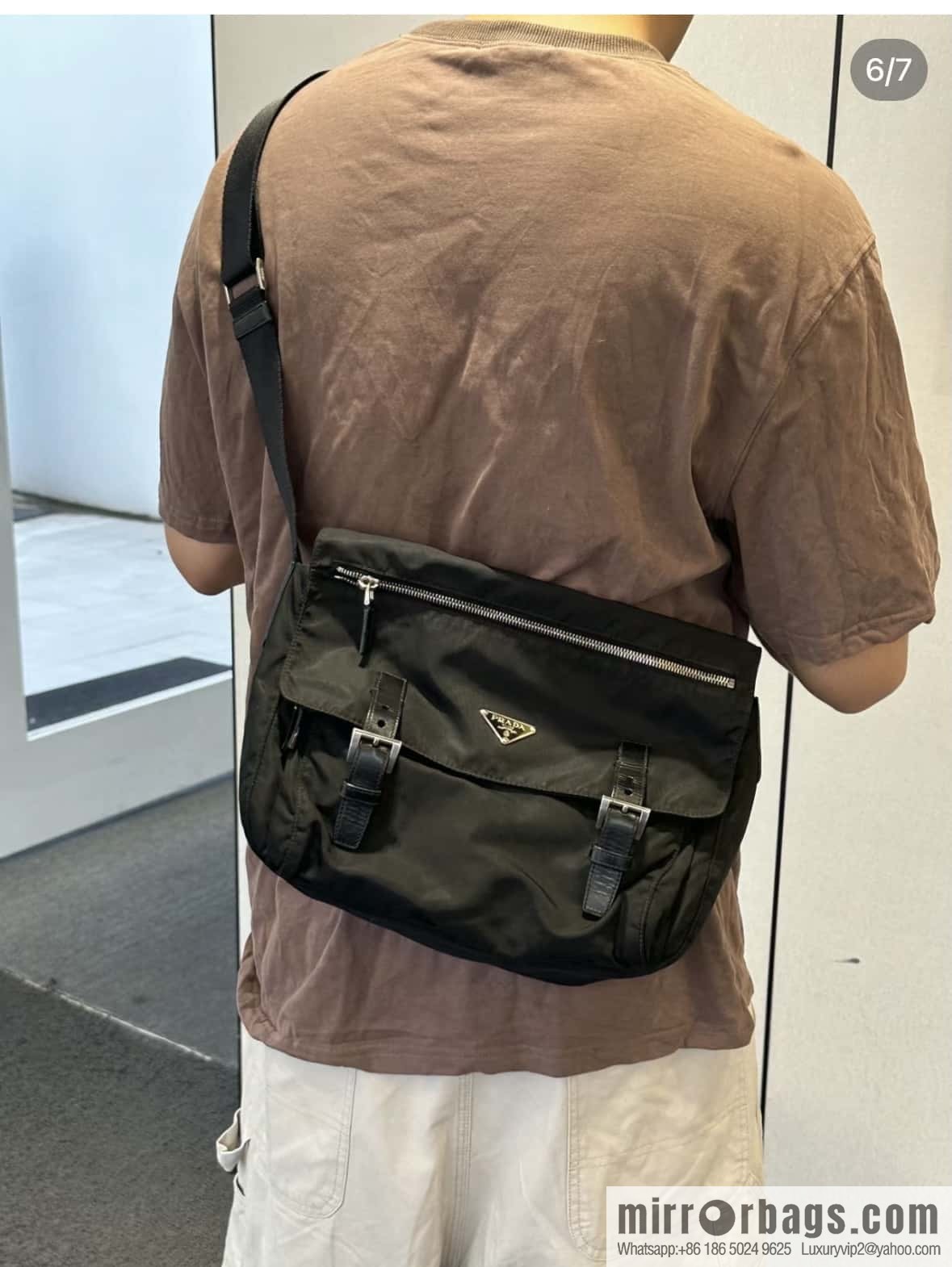 PRADA 🎉 upgraded messenger bag 🎉 BD671B😘