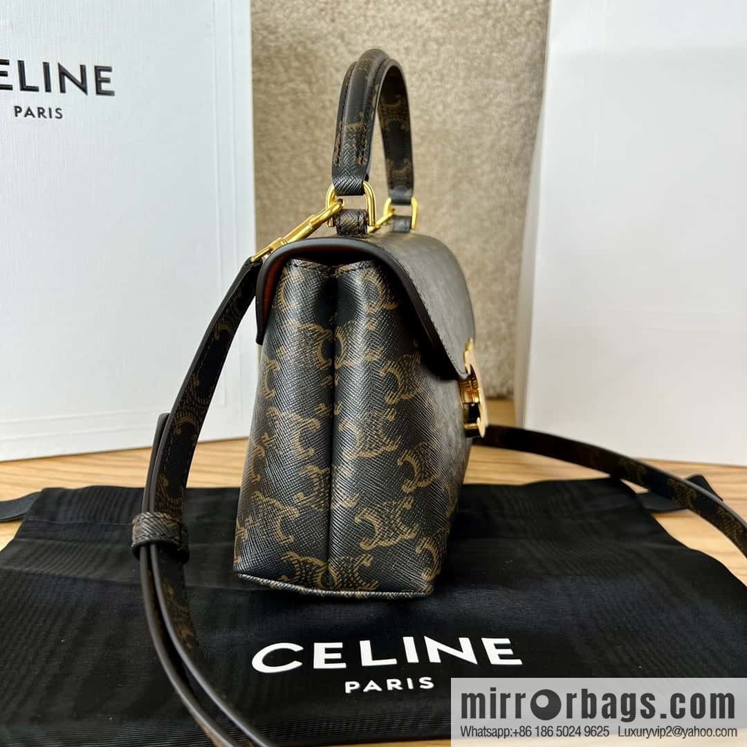 CELINE NINO S logo printed cow leather (fabric) handbag 118113 monogram