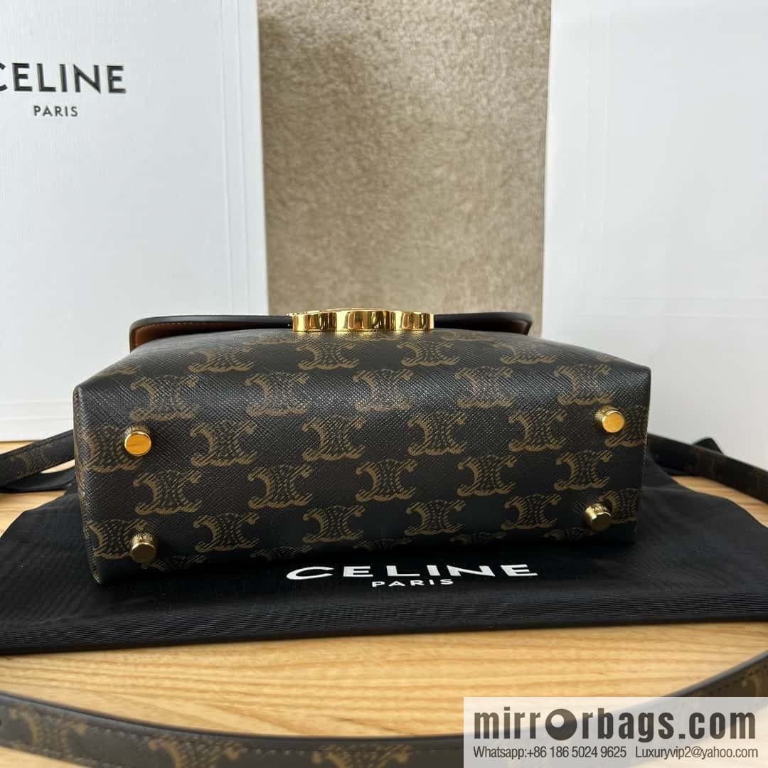 CELINE NINO S logo printed cow leather (fabric) handbag 118113 monogram